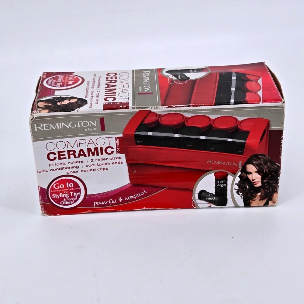 Remington H1015 Compact Ceramic Hot Rollers Y2K Travel Hair Setter NIB